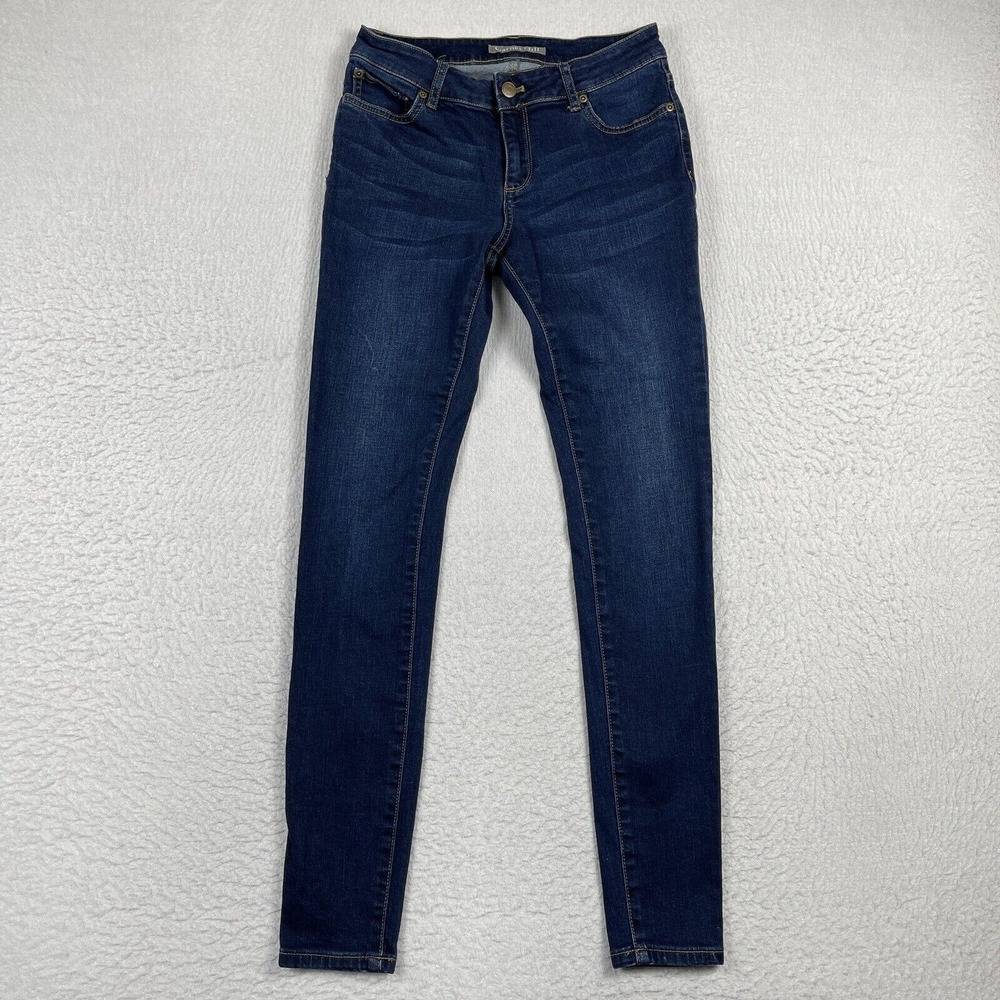 Garnet Hill Jeans Womens 25 Organic Denim Stretch Slim Essential Casual Career